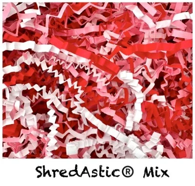 ShredAstic® Shredded Paper Christmas Mix Crinkle Cut Zig Zag Hamper Packaging