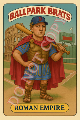 Roman Anthony as ''ROMAN EMPIRE'' - BALLPARK BRATS Parody Art Card Boston Red Sox