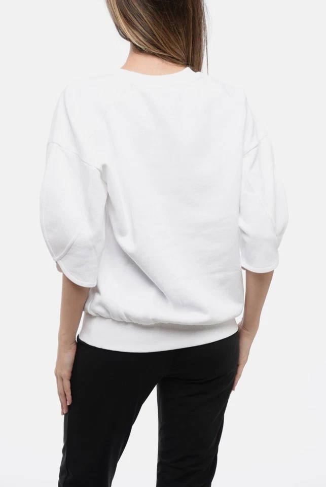 Stella McCartney 2001. Sudadera de algodón con cuello redondo y logotipo estampado Usada en Excelente Condición Foto 2 de 4