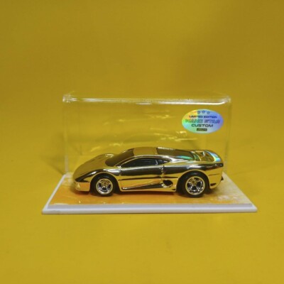 Hot Wheels JAGUAR XJ220 Gold CHROME (WANGSTAR CUSTOM) Limited REAL