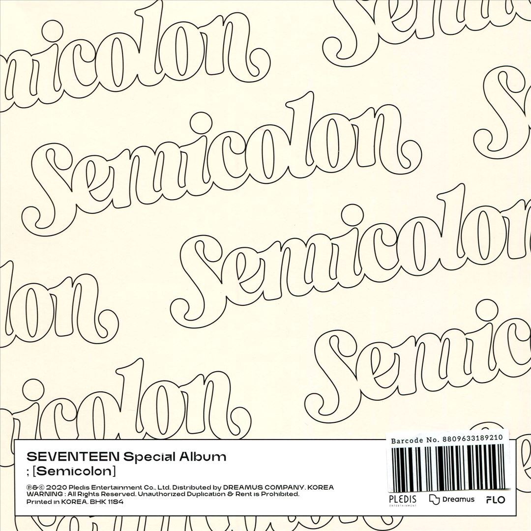 SEVENTEEN ; (SEMICOLON) NEW CD 8809633189210| eBay