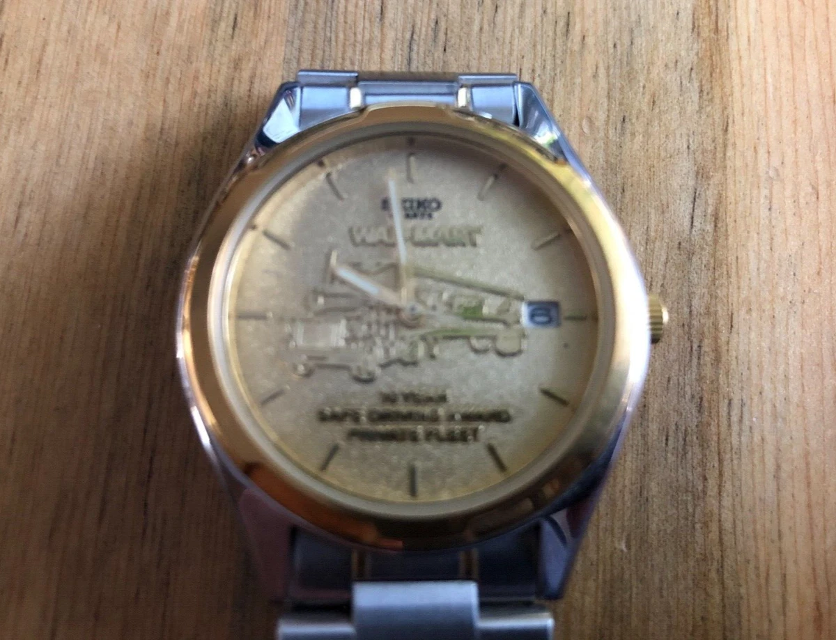 Seiko Watch Walmart 2009 10 Year Safe Driving Award 7N43 8199 36mm Mens