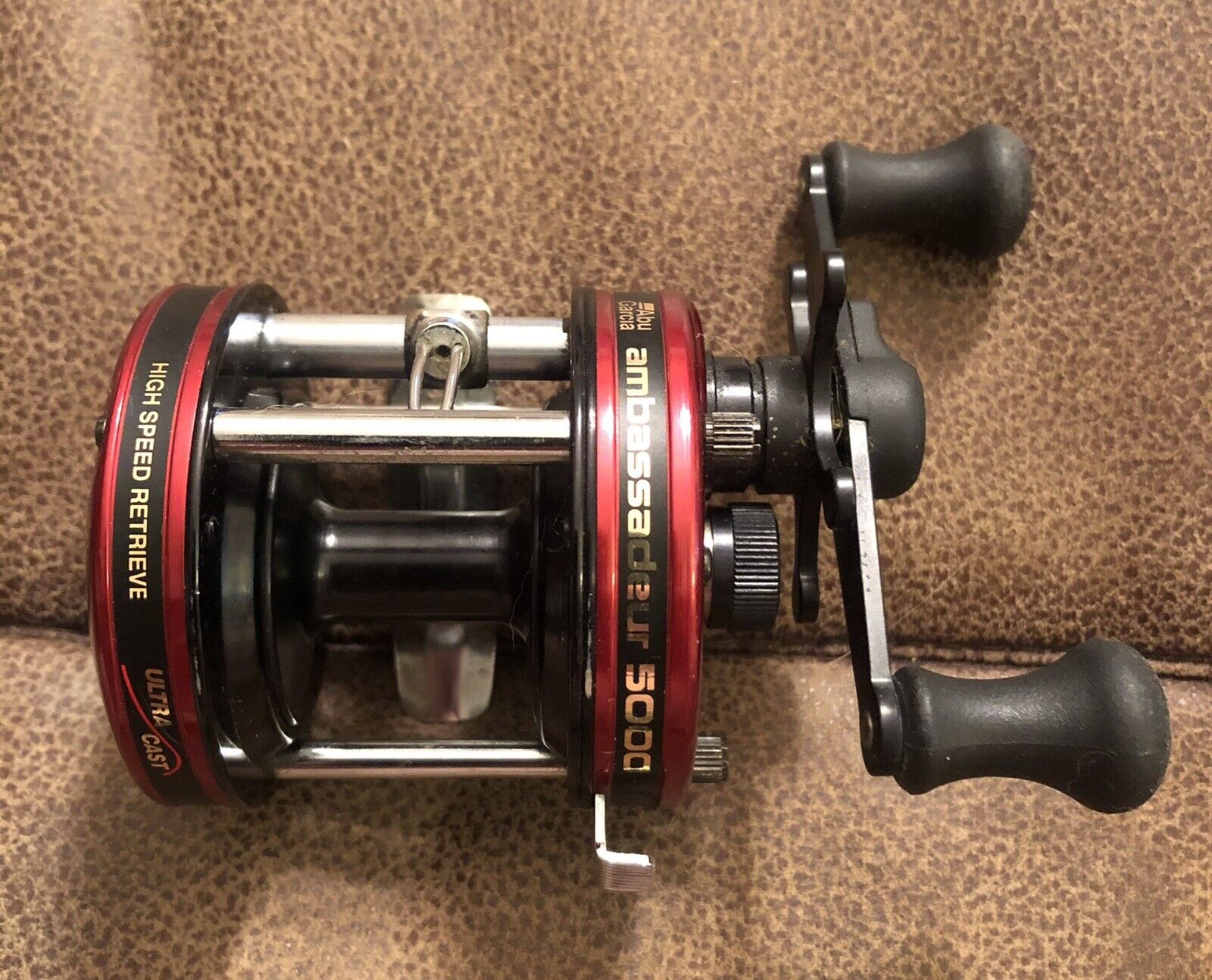 Vintage Abu Garcia Ambassadeur 5000C Baitcaster Reel 760303 Black