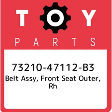 73210-47112-B3 Toyota Belt assy, front seat outer, rh 7321047112B3, New Genuine 