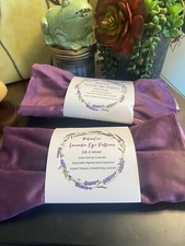 Lavender Silk velvet Eye Pillow Compress Hot/cold Sinus Migraine Eye Relief