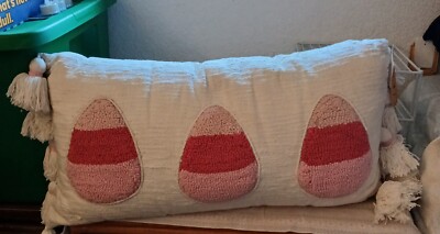 Pink Candy Corn Pillow By Sweet Treats