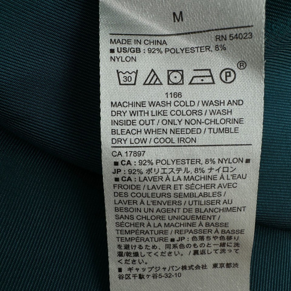 Banana Republic Womens Volume Sleeve Midi Dress Size M Dark Emerald