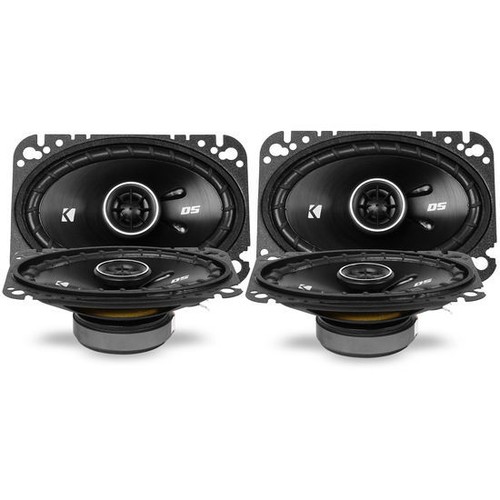 4) Altavoces estéreo coaxiales bidireccionales para automóvil KICKER DS Series 43DSC4604 240W 4x6" - Imagen 1 de 6