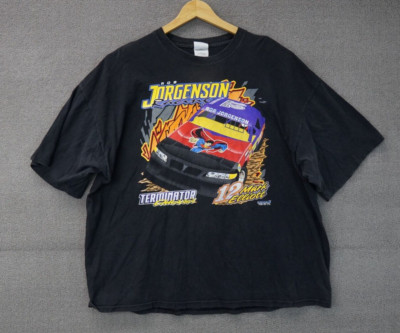 Vintage 2001 Mark Elliott #12 Stock Car T-shirt Size 3XL