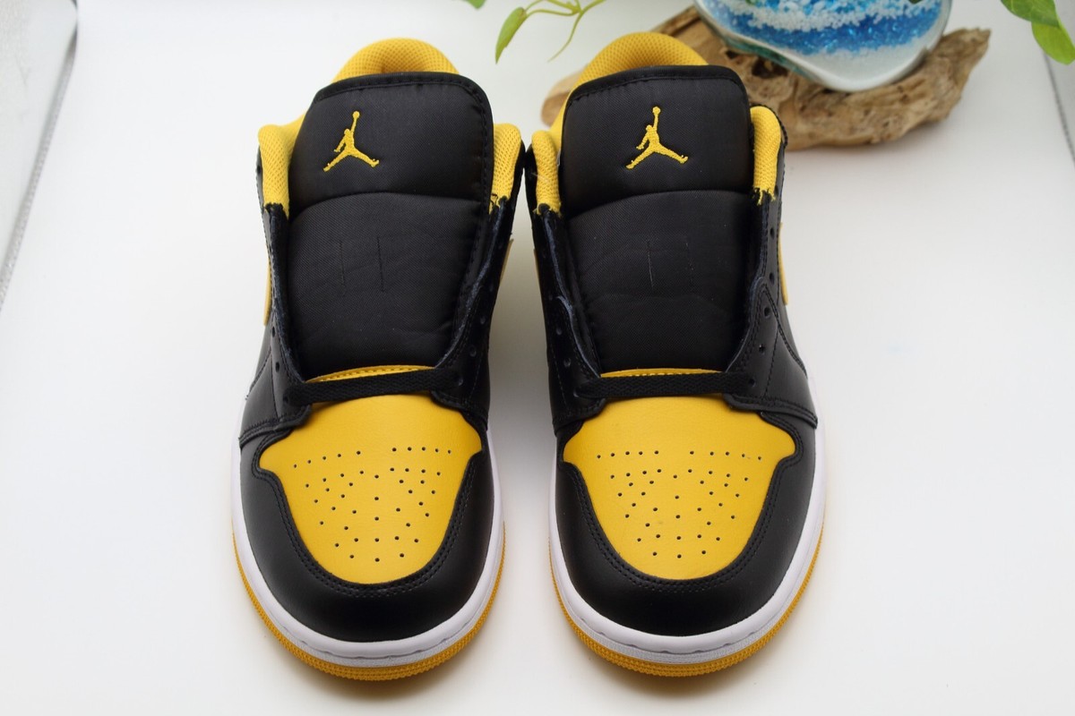 Size 9.5 - Air Jordan 1 Low Yellow Ochre for sale online | eBay