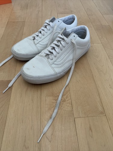 vans old skool mens size 9 white | eBay