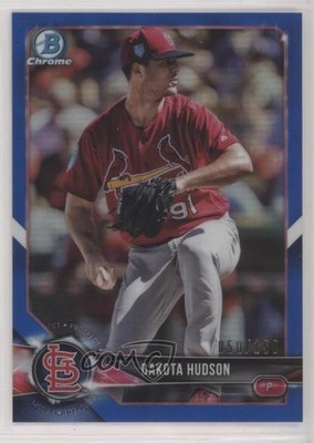 2018 Bowman Chrome Prospects Blue Refractor 50/150 Dakota Hudson #BCP176 d4y