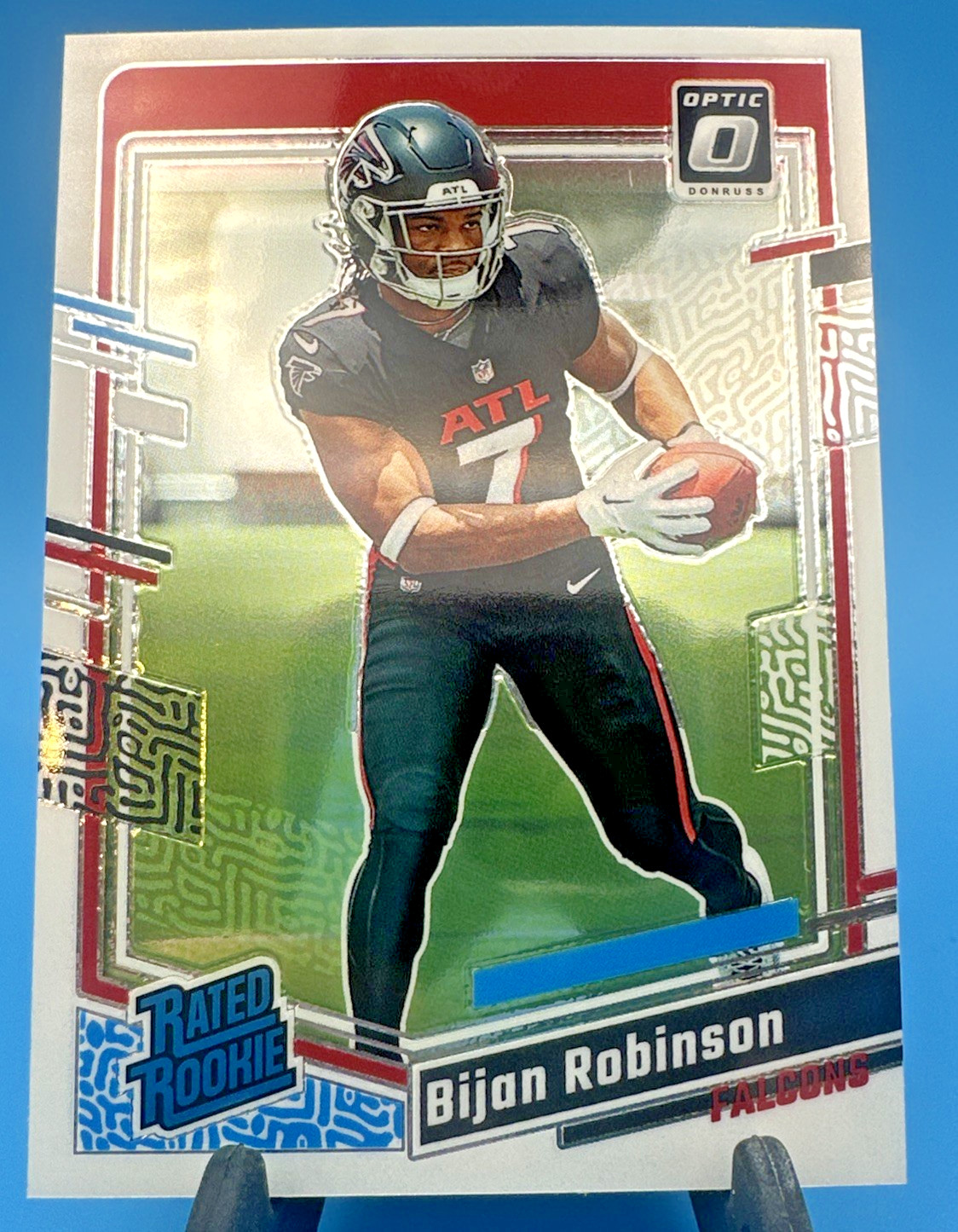 2023 Donruss Optic #206 Bijan Robinson Rated Rookie Atlanta Falcons