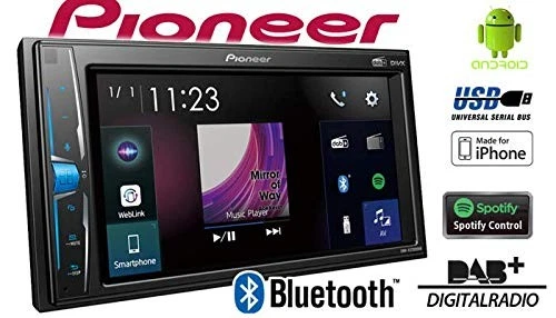 (TG. Double Din) Pioneer DMH-A3300DAB - Schermo AV per Auto, Doppio DIN - NUOVO - Immagine 2 di 4