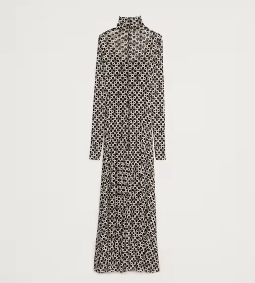 Banana Republic 网眼长袖长裙 S 码全新带标签 RT $180 — 第 3/4 张图片