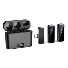 Wireless Lavalier Microphone Mini Portable Lavalier Microphone Dual Channel6507