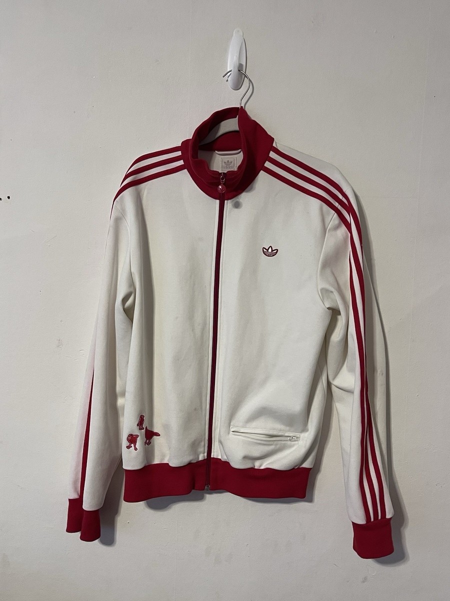 ADIDAS Rare White Track Jacket 00s TOKYO Men Size Large Vintage
