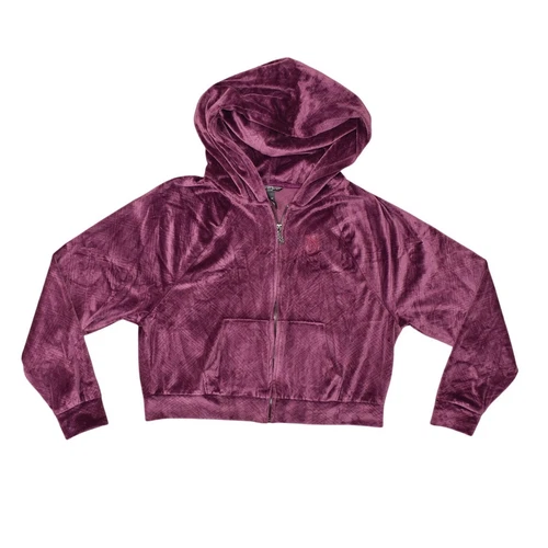 UNDERCOVER Giacca Victoria's Secret viola full zip crop M poliestere donna abbigliamento attivo