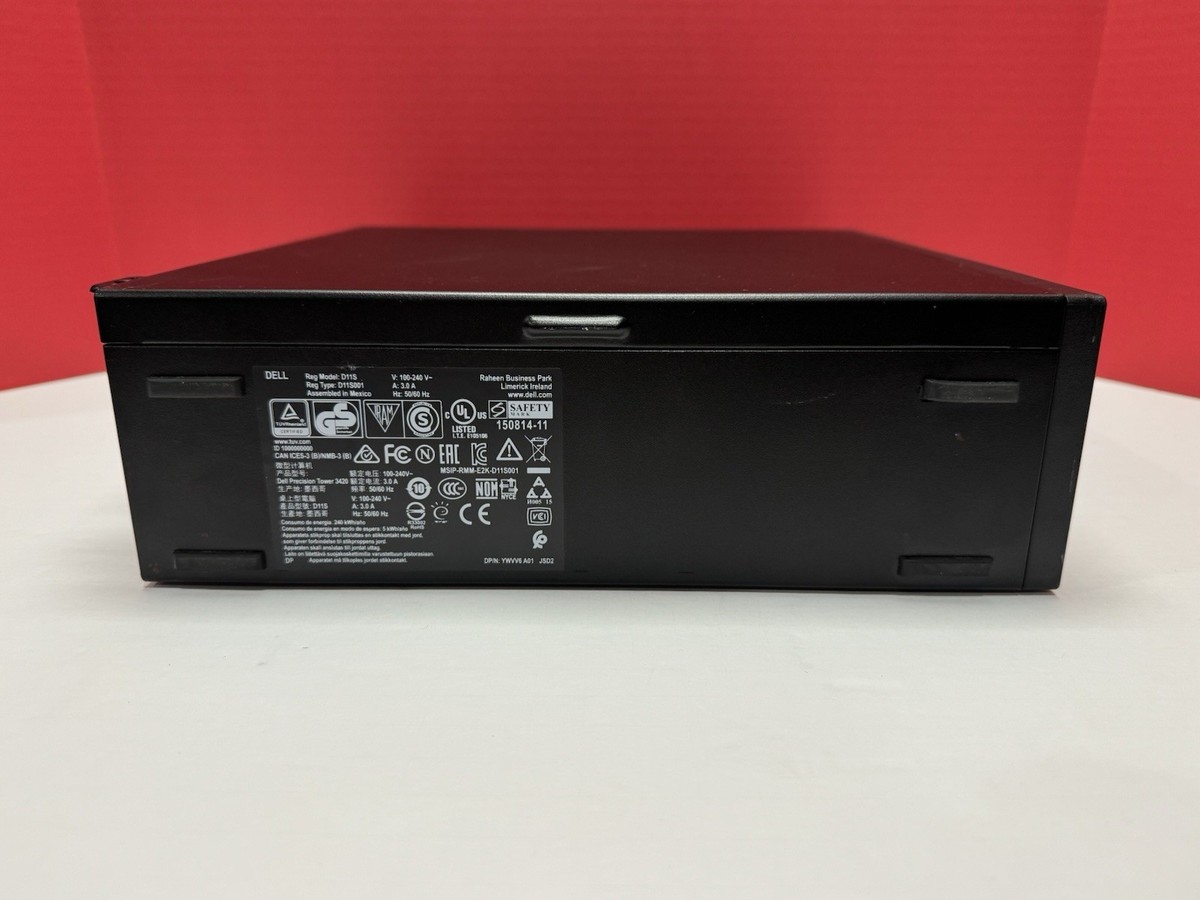Dell Precision Tower 3420 Intel Xeon E3-1240 3.7GHz 16GB RAM 1TB