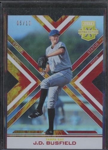 2016 Panini Elite Extra Edition J.D. BUSFIELD RC /10 Tie-Dye Die-Cut #126 BIN11 - Afbeelding 1 van 2