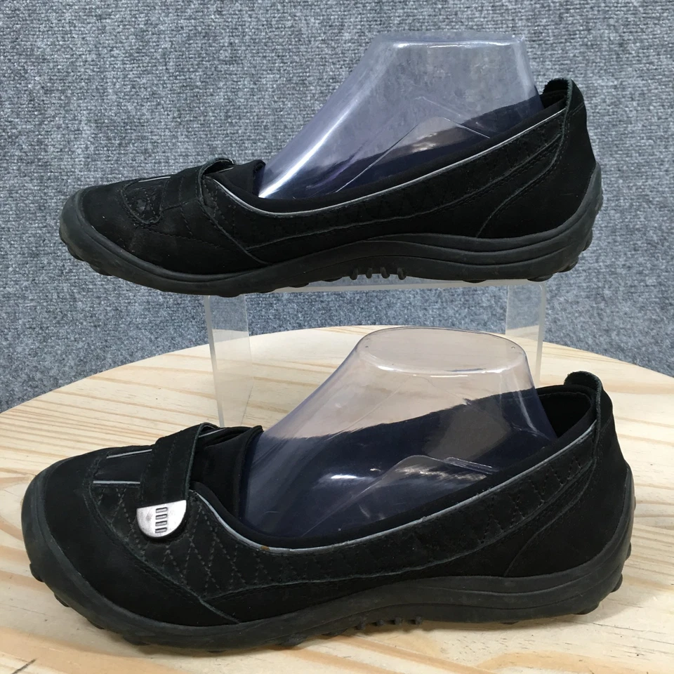 Zapatos Lands End para mujer 10 B sin cordones negros informales cómodos parte superior baja punta redonda planos Foto 2 de 4