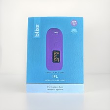 bliss IPL Hair Removal Device Purple LCD Display High Low Gear 999999 Flashes
