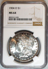 1904 O Morgan Dollar NGC MS64 NEAR  GEM UNCIRCULATED BETTER DATE $1 Coin BUY IT!