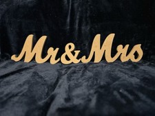 Mr Mrs Letters Wedding Wooden Sign Table Top Decor Standing