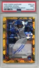 2025 Topps Chrome Sapphire Luisangel Acuna Rookie Auto Gold RC #'d 34/50 PSA 9