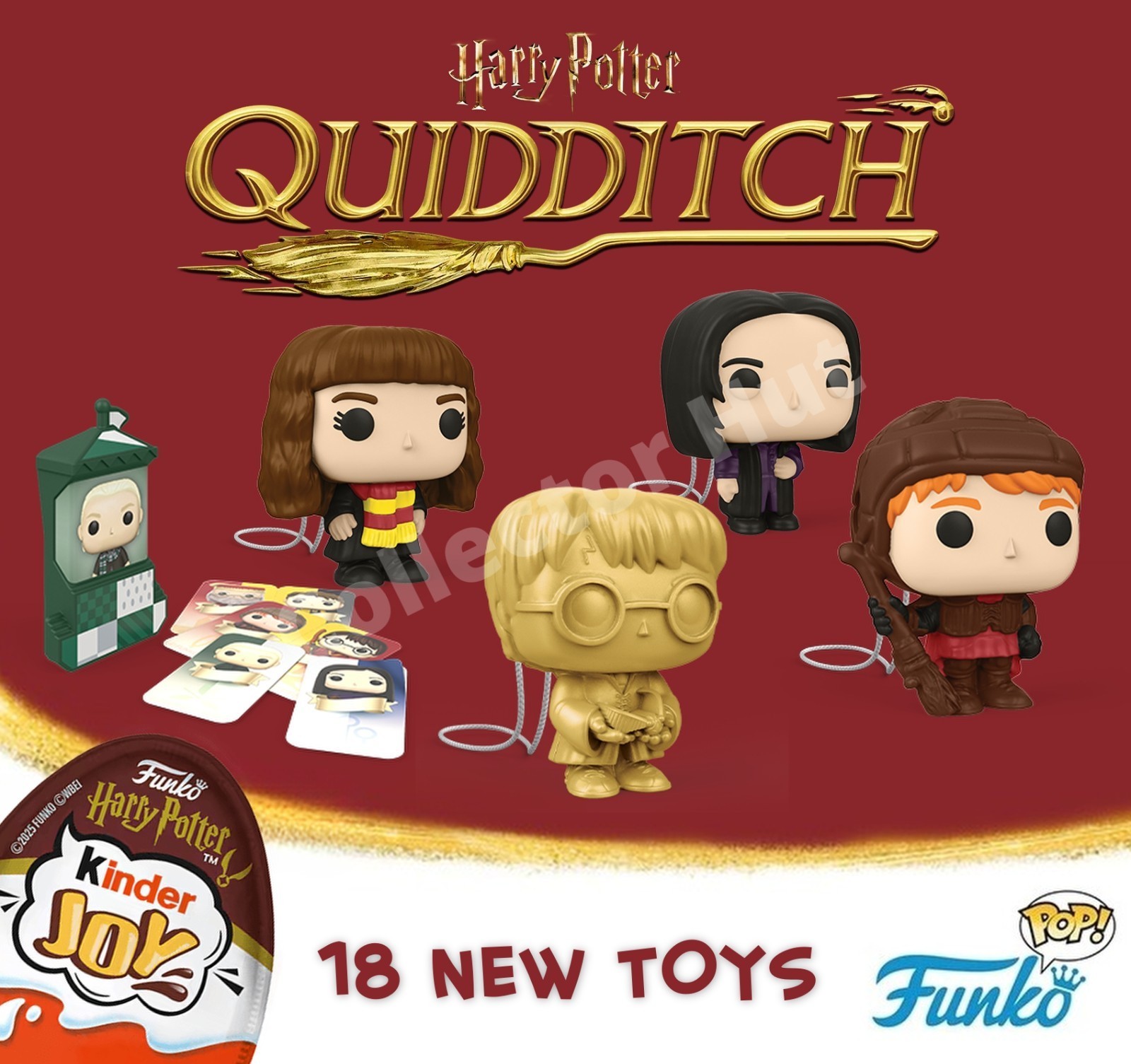 Harry Potter Quidditch Kinder Joy Collectible Funko Figures Toys 2024