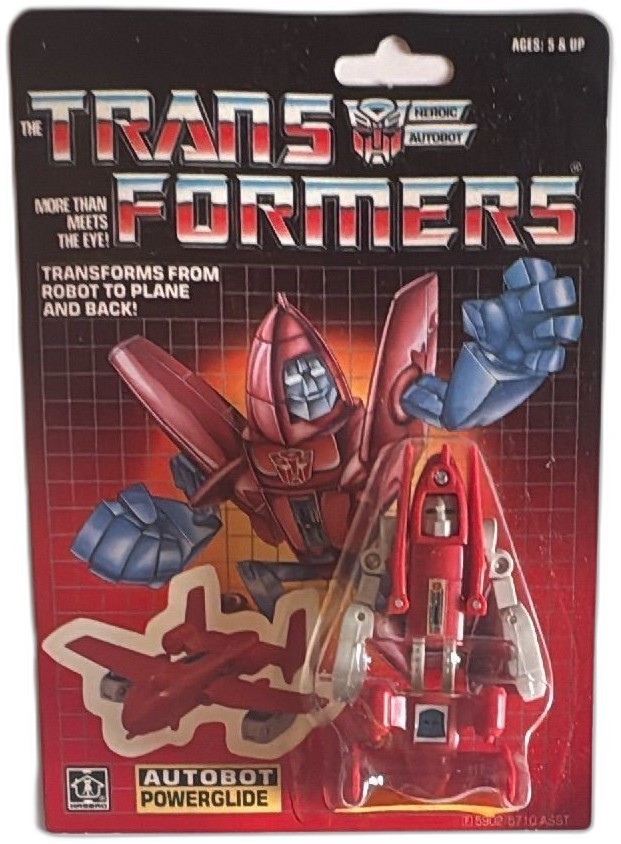 Sealed 1985 Hasbro Transformers G1 Autobot Powerglide Figure MOC Sealed Vintage