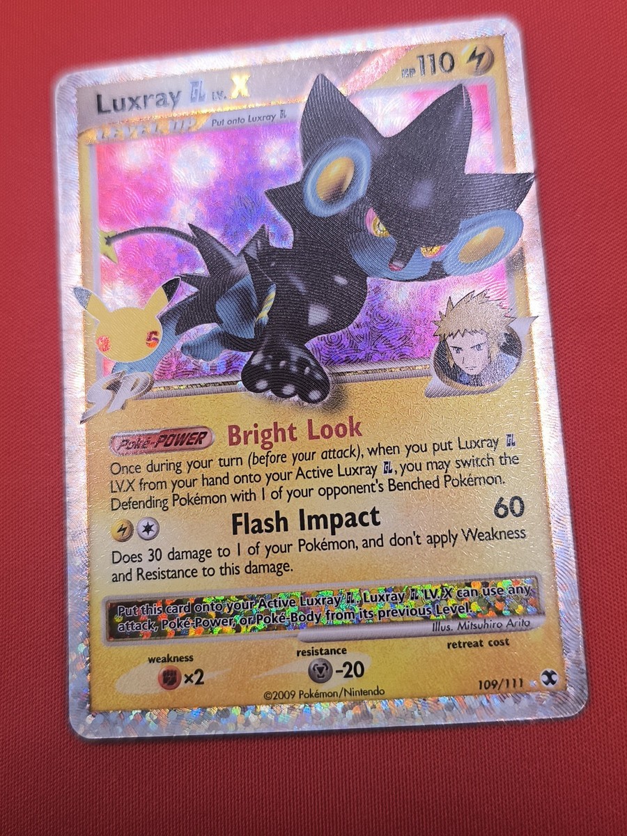 Luxray GL LV.X 109/111 Celebrations Textured Ultra Rare Holo