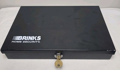 Brinks Home Security Low Profile 6 Compartment Cash Box With Keys Model #4024 