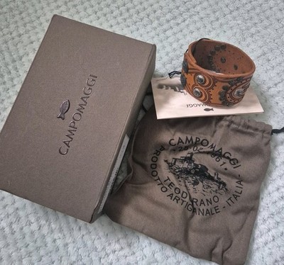 Schönes Campomaggi Armband mit Schmucknieten     Neu mit Box