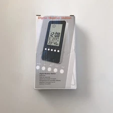 Digital LCD Indoor Outdoor Weather Station Clock Calendar Wireless Thermometer