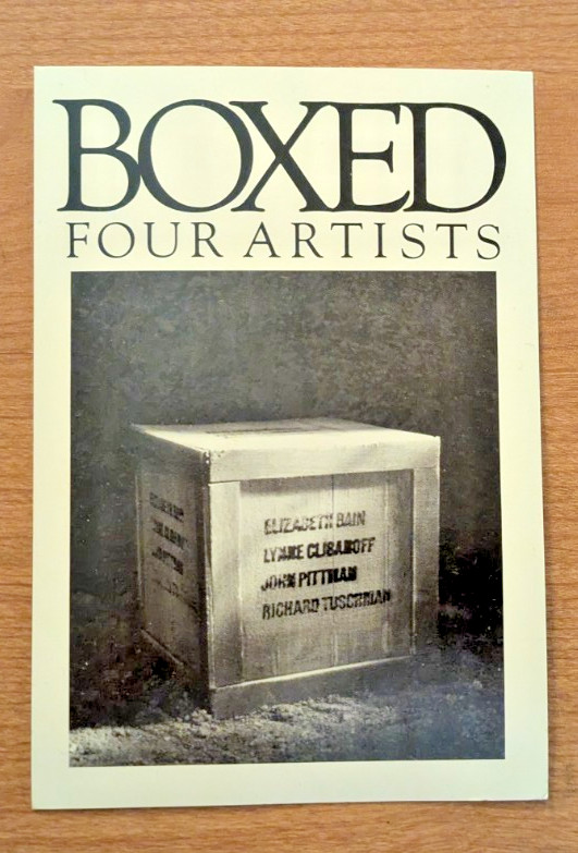 Bain Clibanoff Pittman Tuschman gallery postcard 1983 Kathryn Markel Gallery NYC