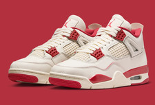 Nike Air Jordan 4 Retro Día de San Valentín Rojo Mujer Tenis Deportivos HV0823-108