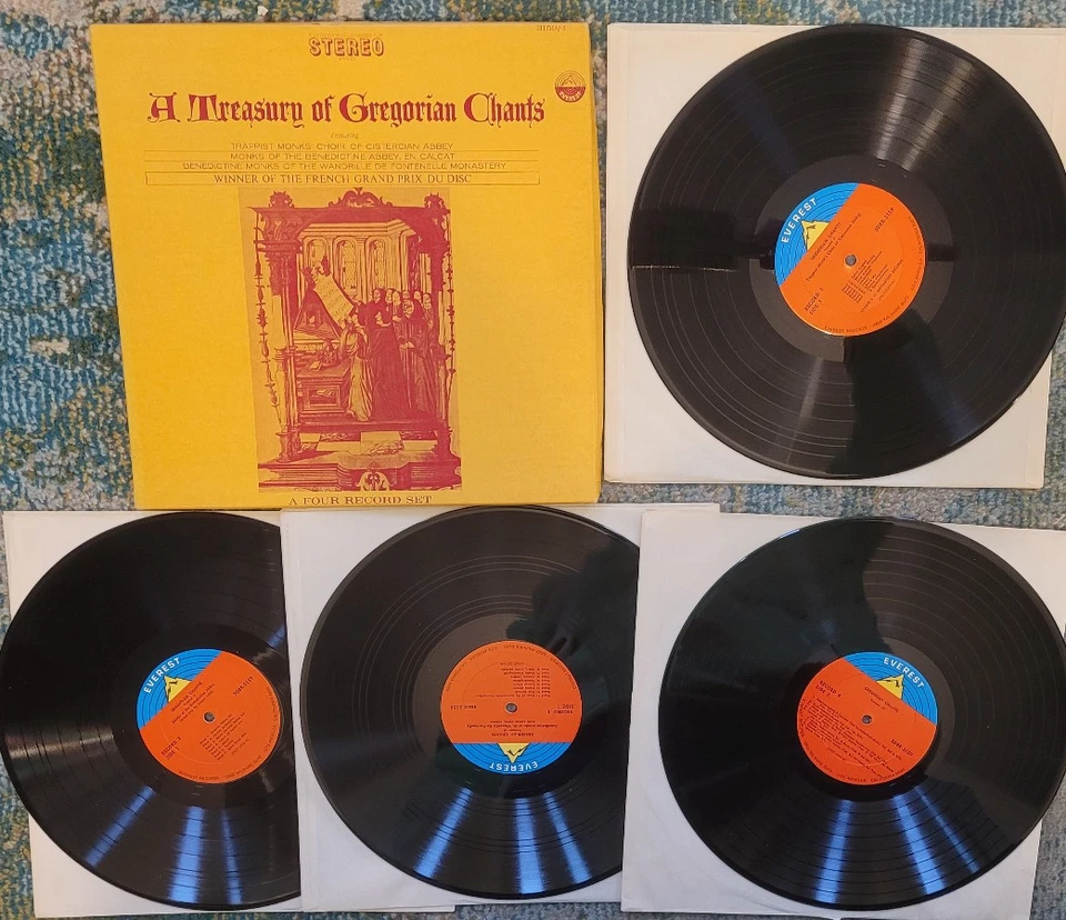 Various - A Treasury Of Gregorian Chants 4xLP BOX SET. Everest Records 3159/4 - Image 2 of 2
