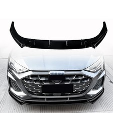 PER AUDI A3 S3 S LINE 8Y 2025+ LAMA SOTTO PARAURTI ANTERIORE ABS SPLITTER NERO