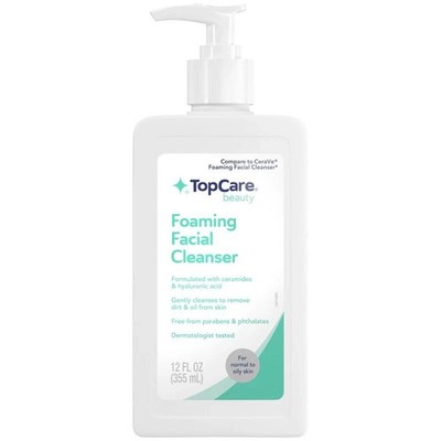 topcare foaming facial cleanser 12 oz