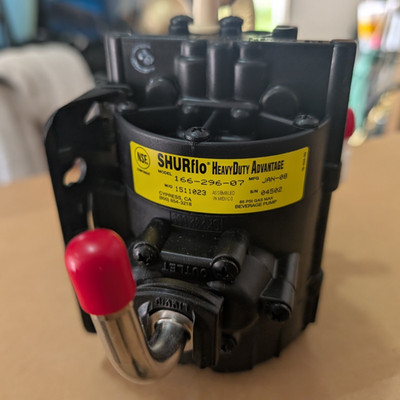 Qty 4-SHURFLO Gas Single Diaphragm Pumps 2.3 GPM 85 psi 1/4'' Poly 166-296-07