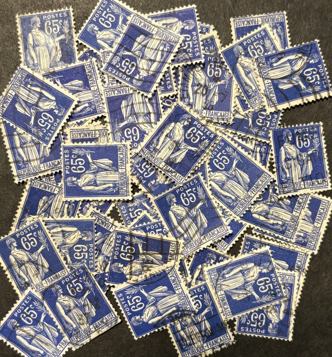 Blue French Postage Stamps for sale | eBay