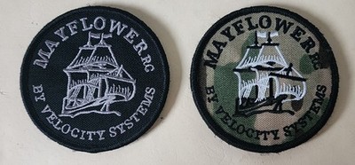 US Army Klett Patch Patches Mayflower rc By Velocity Systems Woodland Black Neu