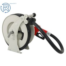 Fuel Hose Reel Retractable Diesel Hose Reel 33'  1" With Auto Refueling Gun US