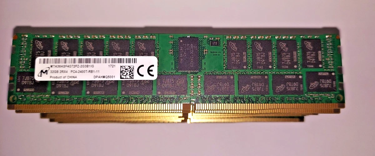 PC4-19200 (DDR4-2400) Bus Speed Server RAM 32 GB Capacity per