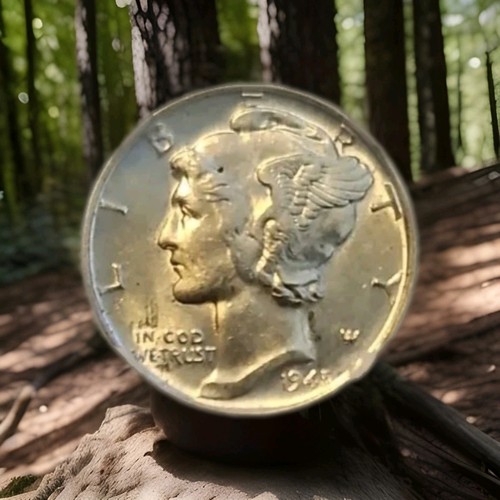 1945 Mercury Dime NGC MS 62, Brilliant Luster 