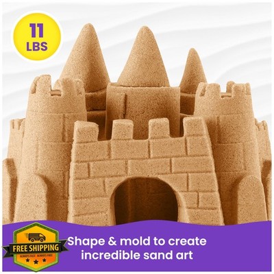 Kinetic Sand 11lb Natural Brown Play Sand Sensory Toy Ages 3+ Sandbox Crafts