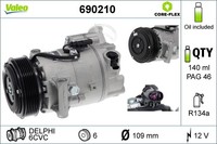Klimakompressor FÜR Opel Zafira Tourer C (P12) - Valeo 690210
