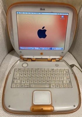 Vintage Apple Tangerine Clamshell iBook G3