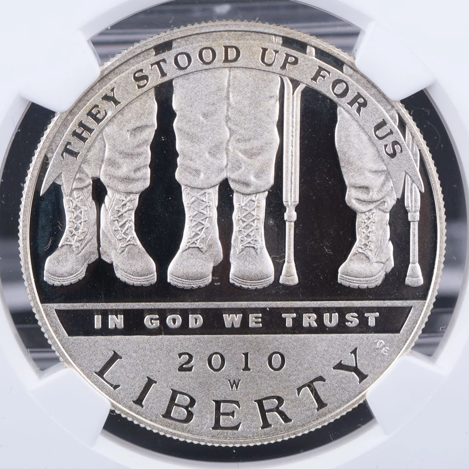 Certified 2010-W Silver $1 NGC PF69 Ultra Cameo Disabled Veterans - Image 2 of 4